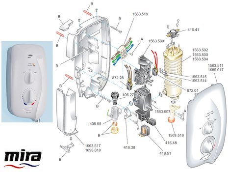 Mira Sport (2006-2012) spares breakdown diagram