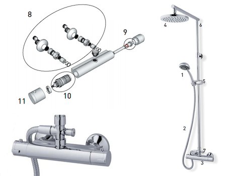 MX Atmos Azure (HMN) spares breakdown diagram