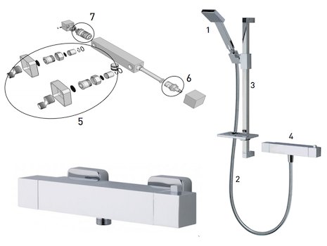 MX Atmos Qube (HMF) spares breakdown diagram