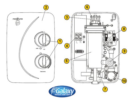 MX Neptune Solo (Solo) spares breakdown diagram