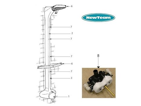 Newteam Jetstream Venturi (Jetstream Venturi) spares breakdown diagram