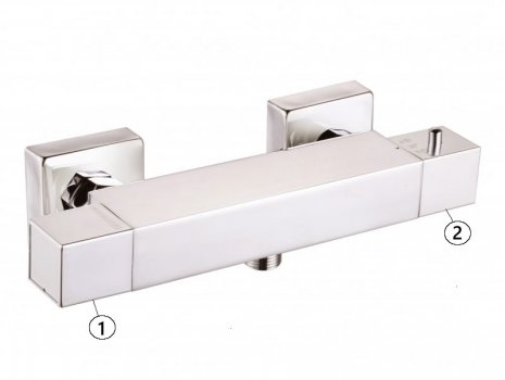 Imex Ceramics Bloque2 bar mixer shower valve (BV065) spares breakdown diagram