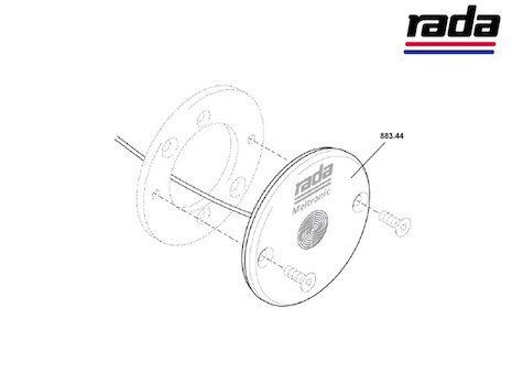 Rada Meltronic 60 Touch Sensor (Meltronic) spares breakdown diagram