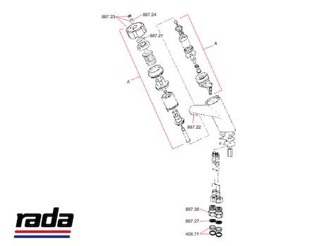 Rada TF4000S (TF4000S) spares breakdown diagram