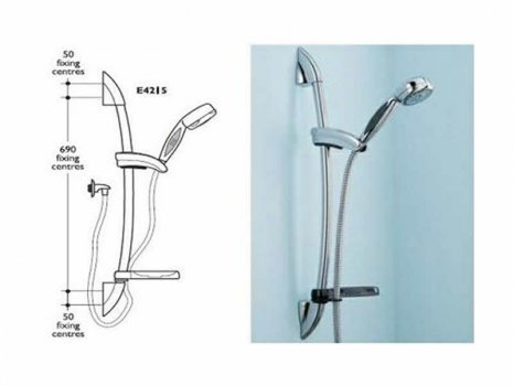 Trevi 3 function shower kit spares breakdown diagram