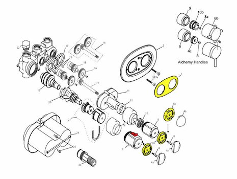 Trevi Alchemy (A5800) spares breakdown diagram