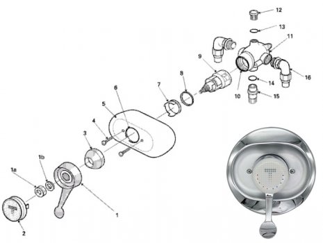 Trevi Blend - Old Style (A4100 (410)) spares breakdown diagram