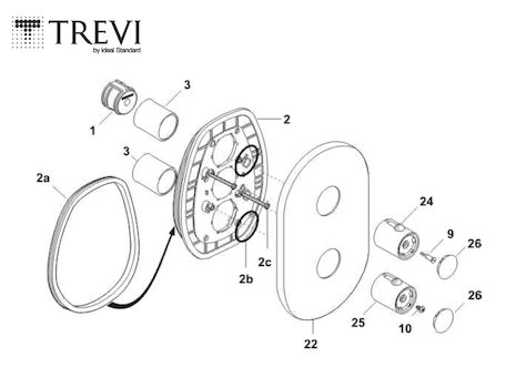 Trevi Ascari A3971AA (Ascari A3971AA) spares breakdown diagram