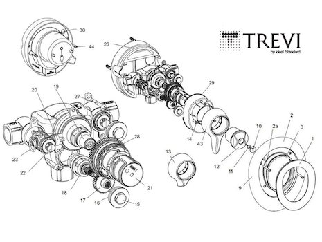 Trevi CTV Built-in A3102AA (CTV A3102AA) spares breakdown diagram