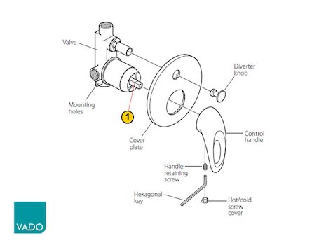 Vado Sense - SEN-147 (SEN-147) spares breakdown diagram